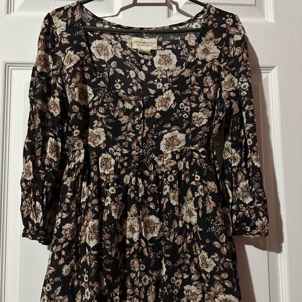 Babydoll Vintage Mini Dress Top by Ralph Lauren